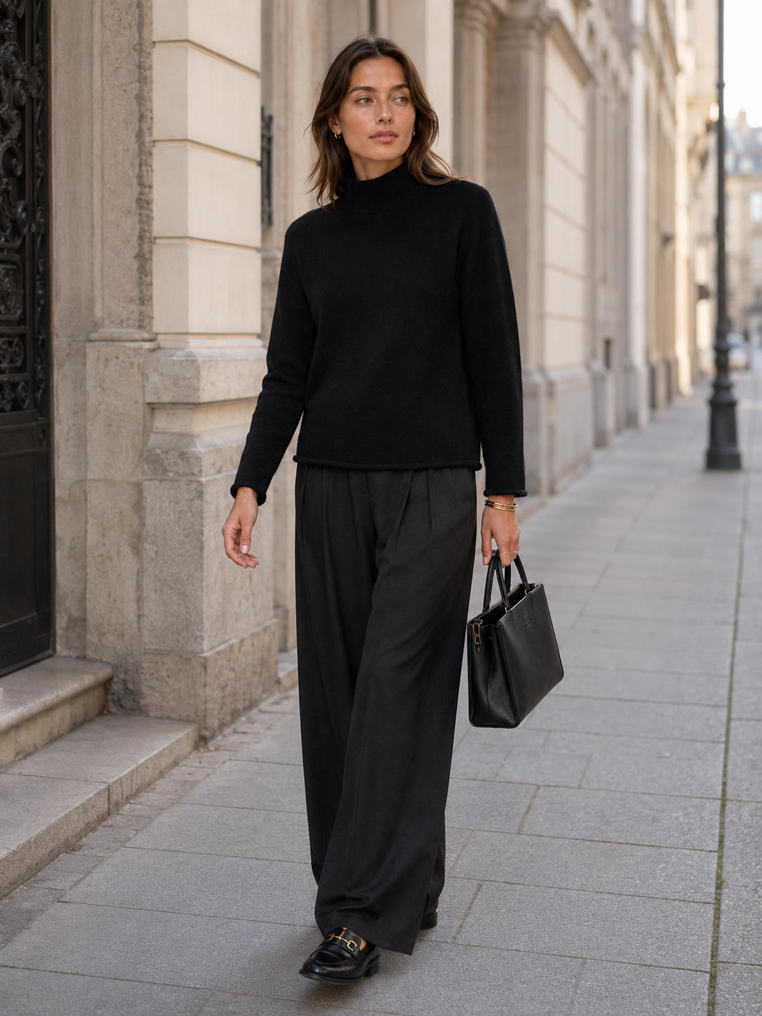 Kaschmir-Pullover Schwarz