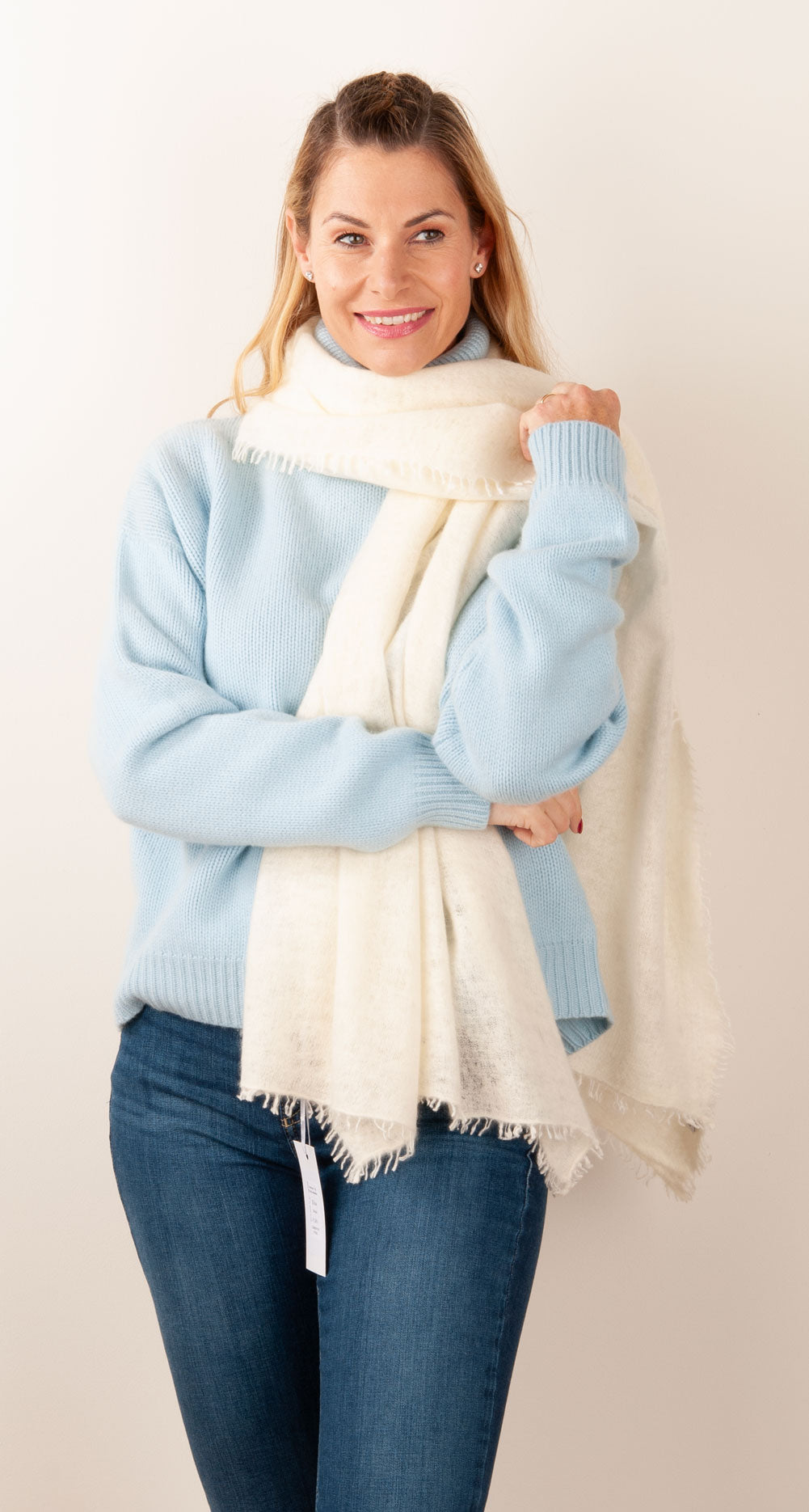 Kaschmir Schal Offwhite