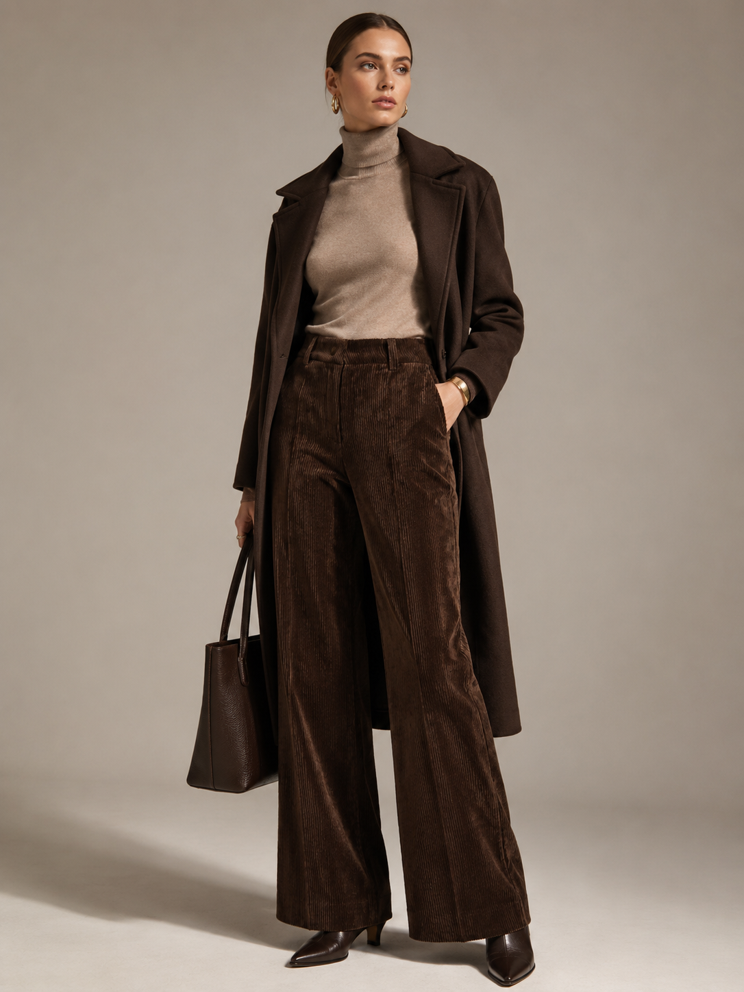 Cordhose „Amelie“ Kaffeebraun