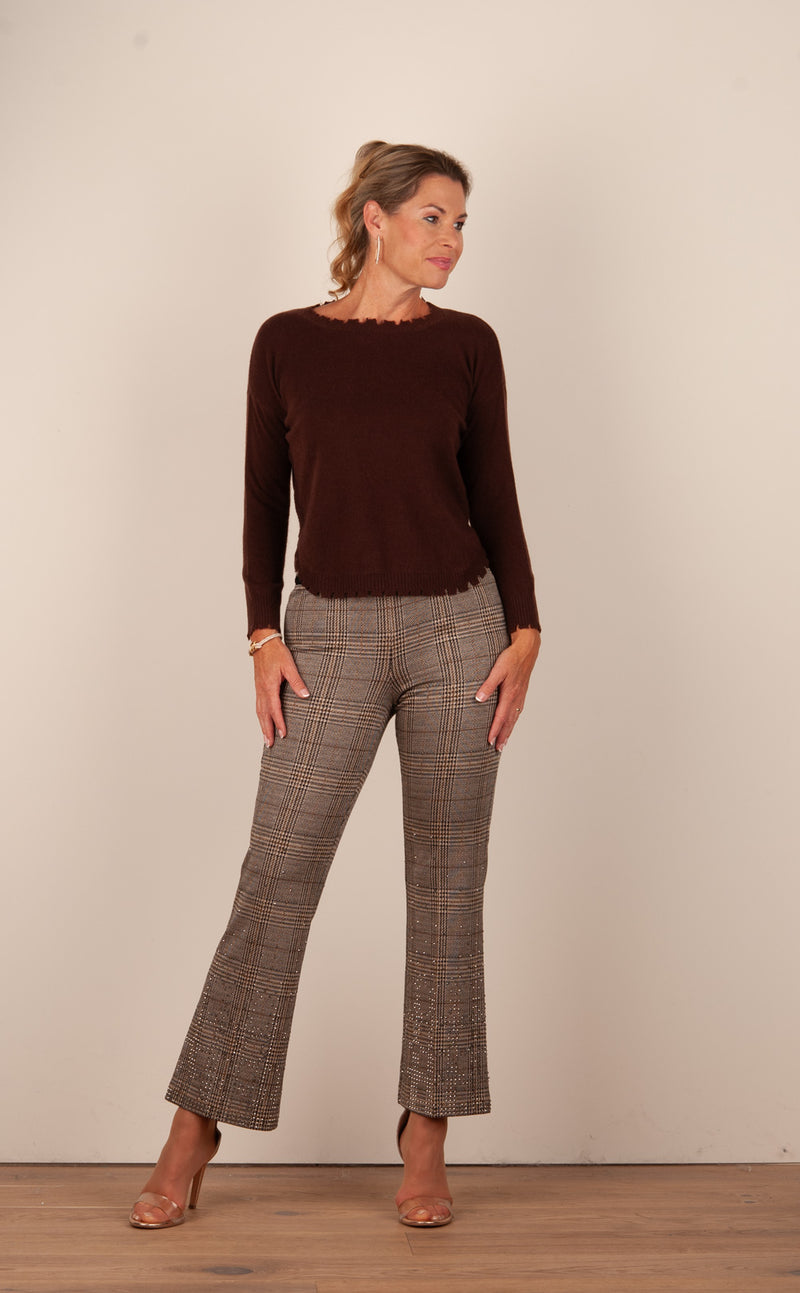 Hose „Faith Strass“ Beige | Braun | Schwarz