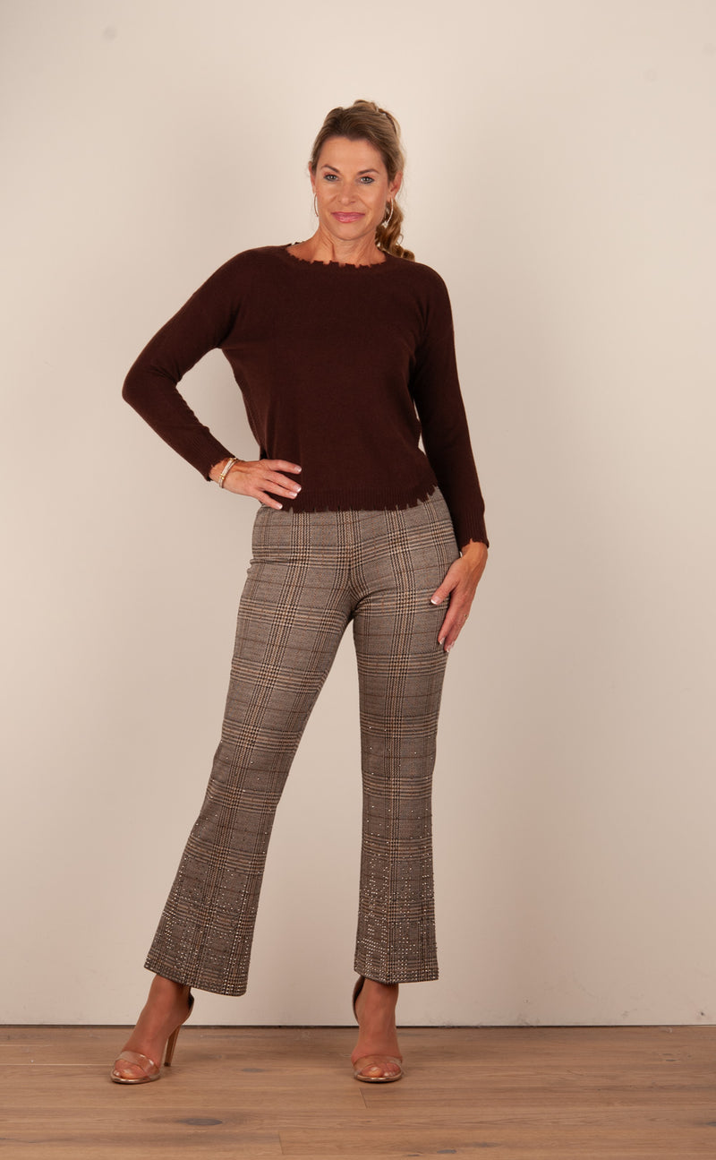 Hose „Faith Strass“ Beige | Braun | Schwarz