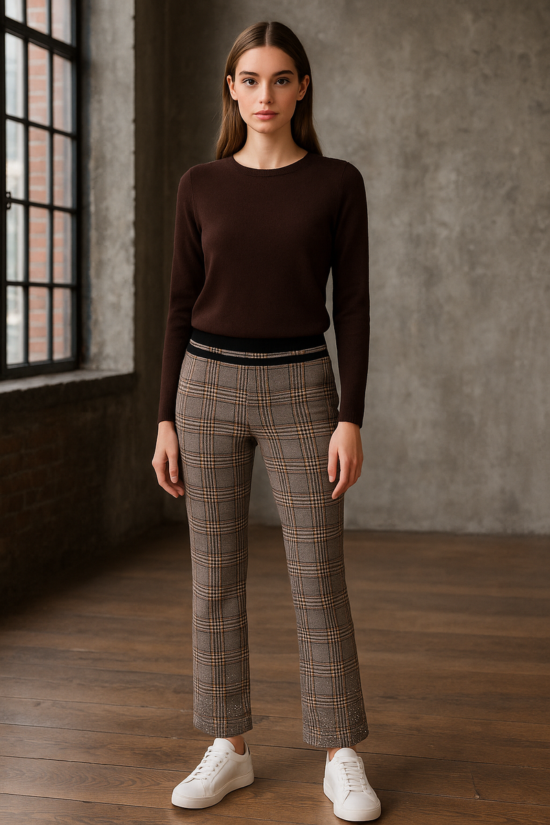 Hose „Faith Strass“ Beige | Braun | Schwarz