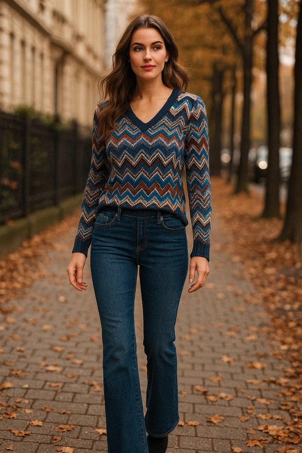 Jeans „Philia Flared“ Blau