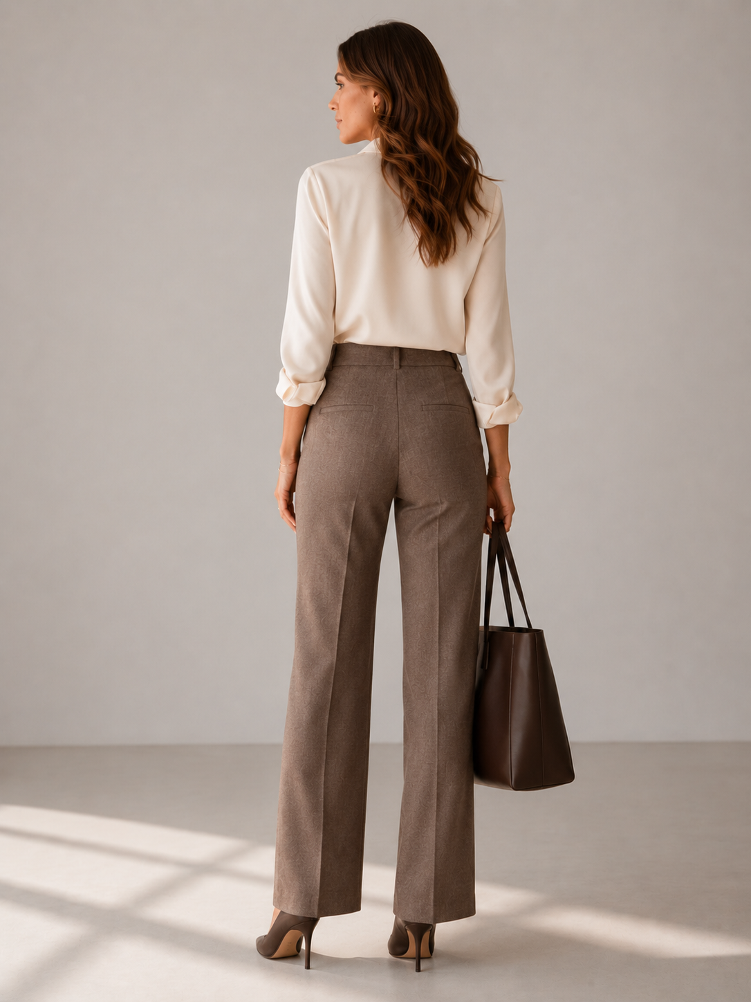 Business-Hose „Amelie“ Melange Fungi