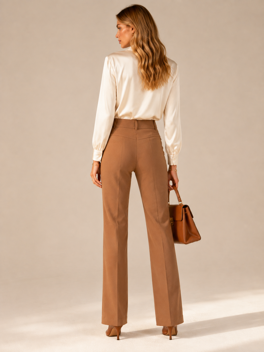 Stoffhose „Farah Pocket Long“ Camel