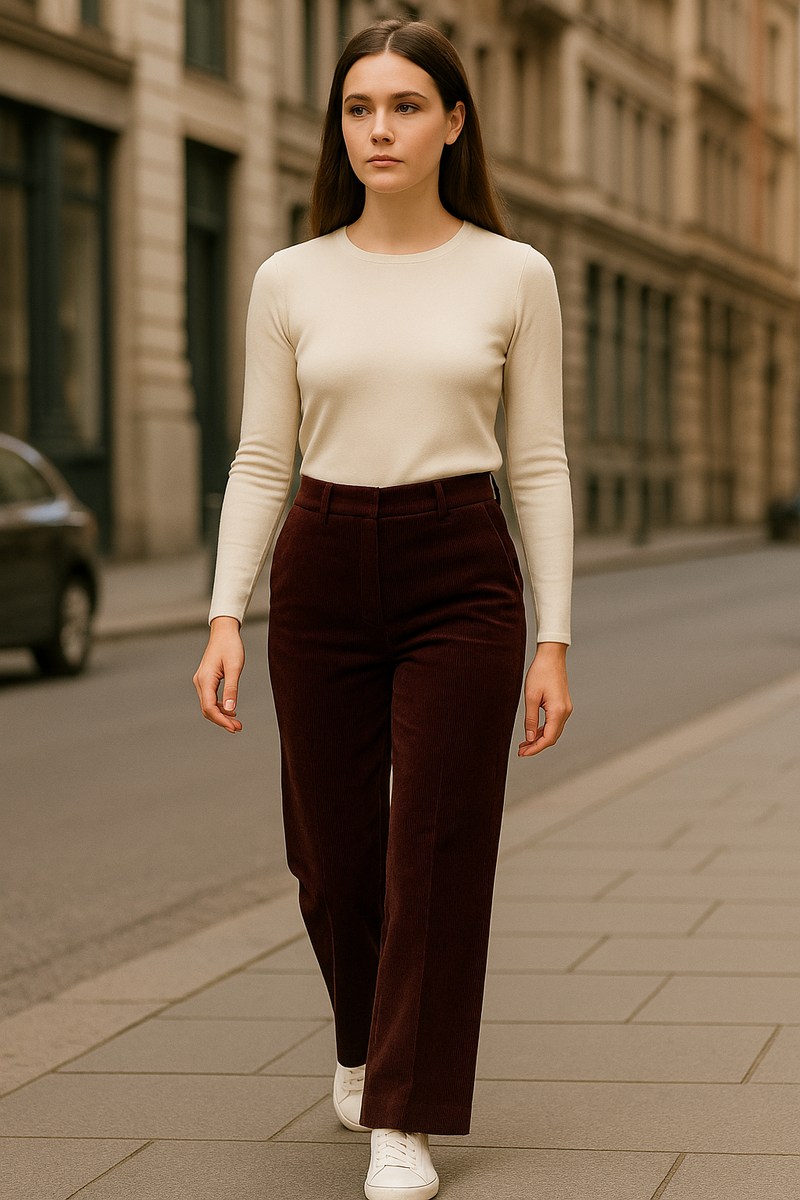 Cord Hose „Amelie“ Pflaume