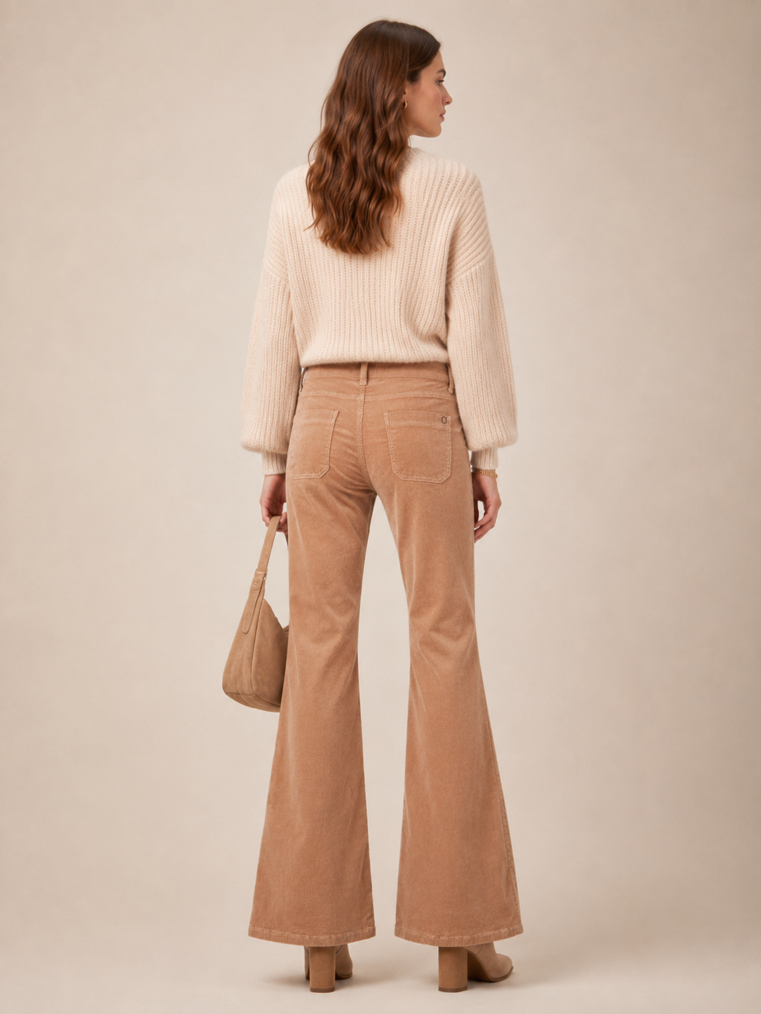 Retro-Charme Cordhose „Tess“ Camel