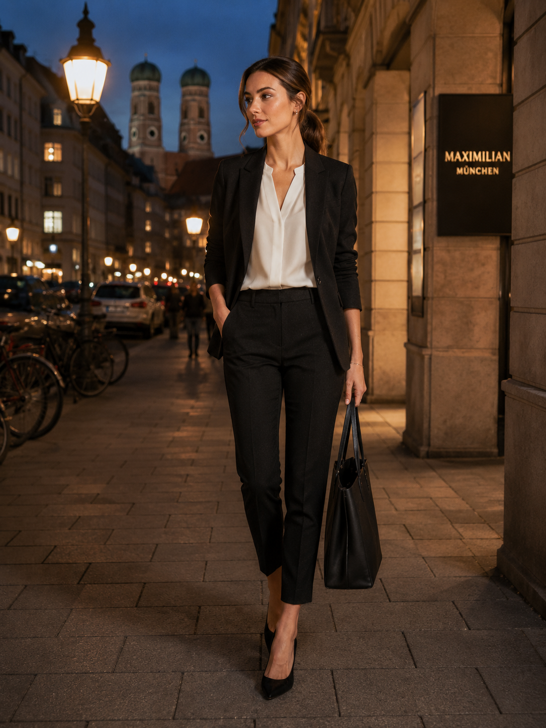Business-Hose „Krystal“ Anthrazit