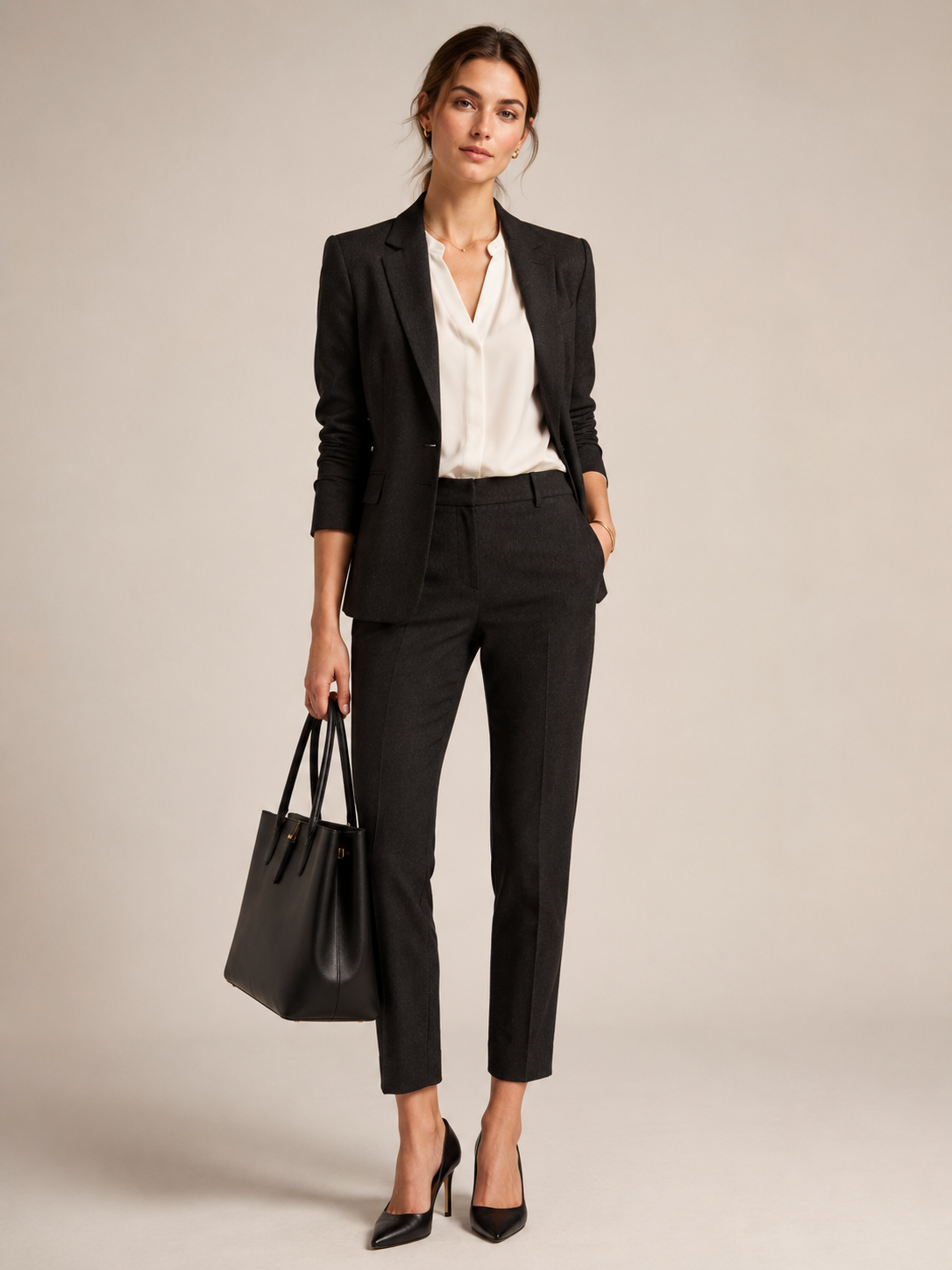 Business-Hose „Krystal“ Anthrazit