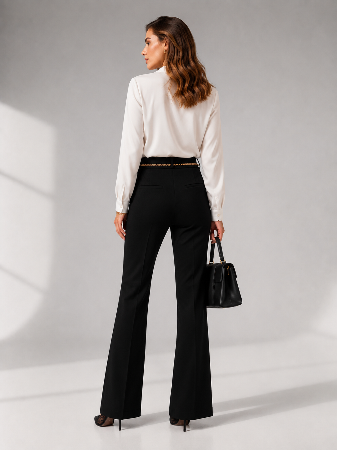 Jerseyhose „Fawn Flap Pocket“ Schwarz