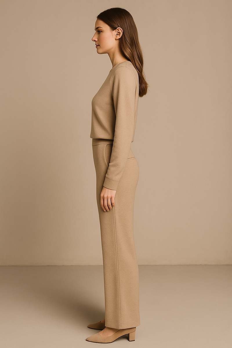 Hose „Ava“ Melange Beige