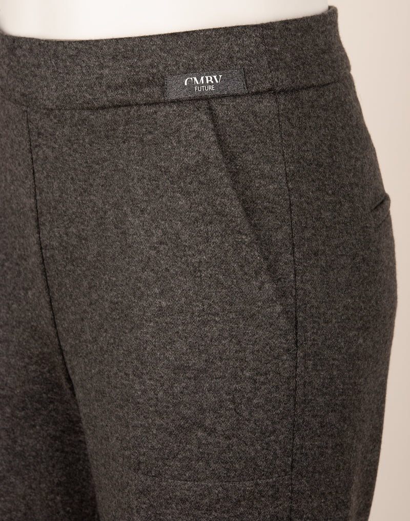 Hose „Ava Utility“ Melange Anthrazit
