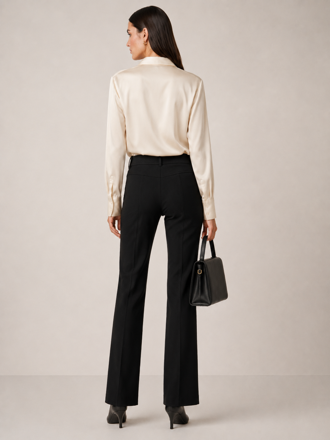 Stoffhose „Farah Pocket Long“ Schwarz