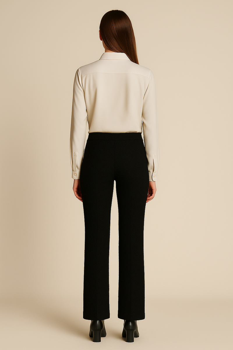 Bouclé Hose „Faith Patched Pocket“ Schwarz