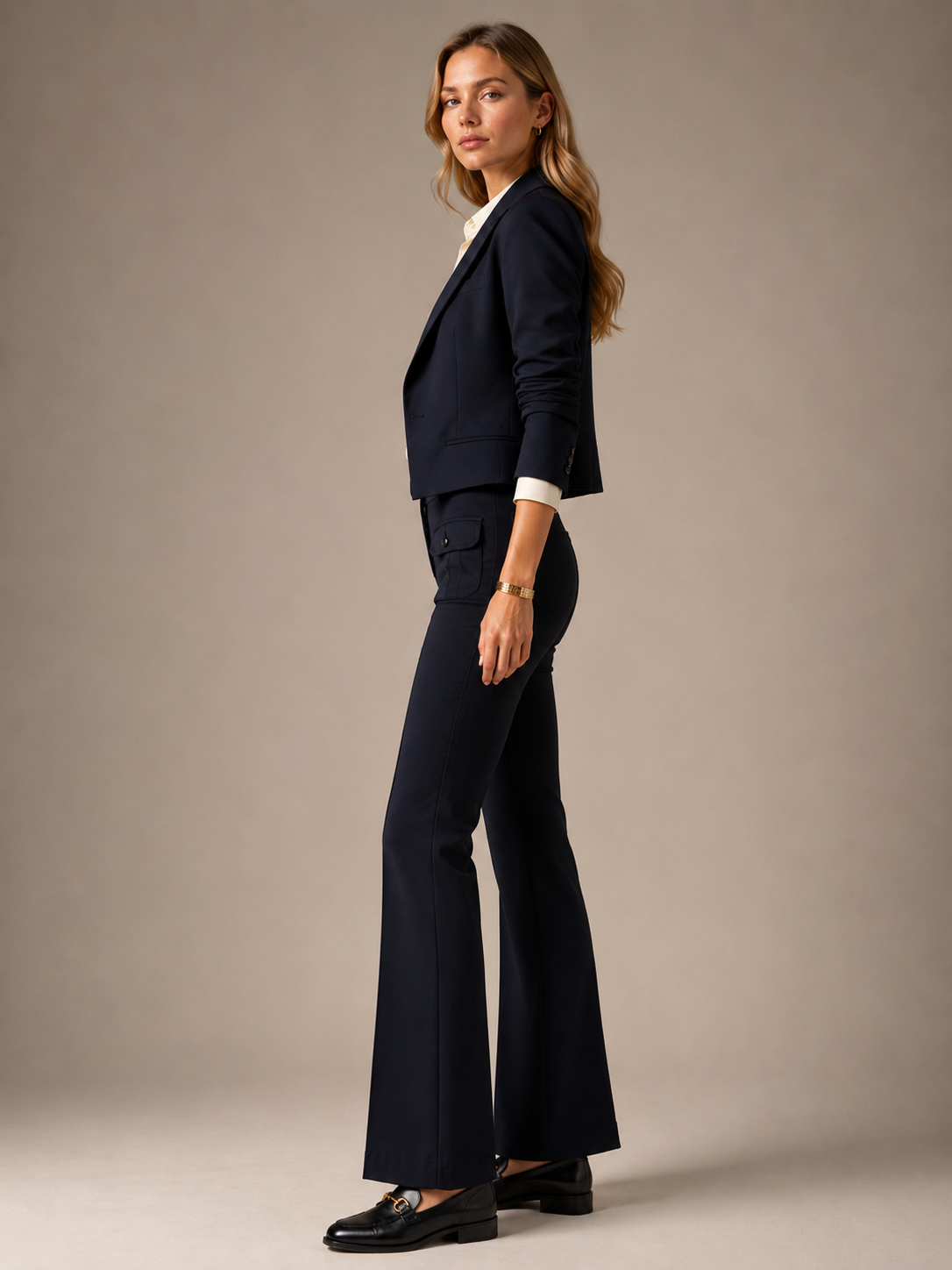 Business-Hose „Farah“ Dunkelblau
