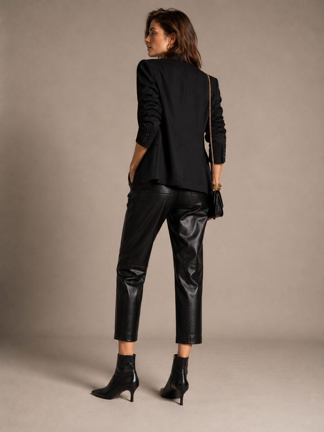 Vegane Lederhose „June“ Schwarz