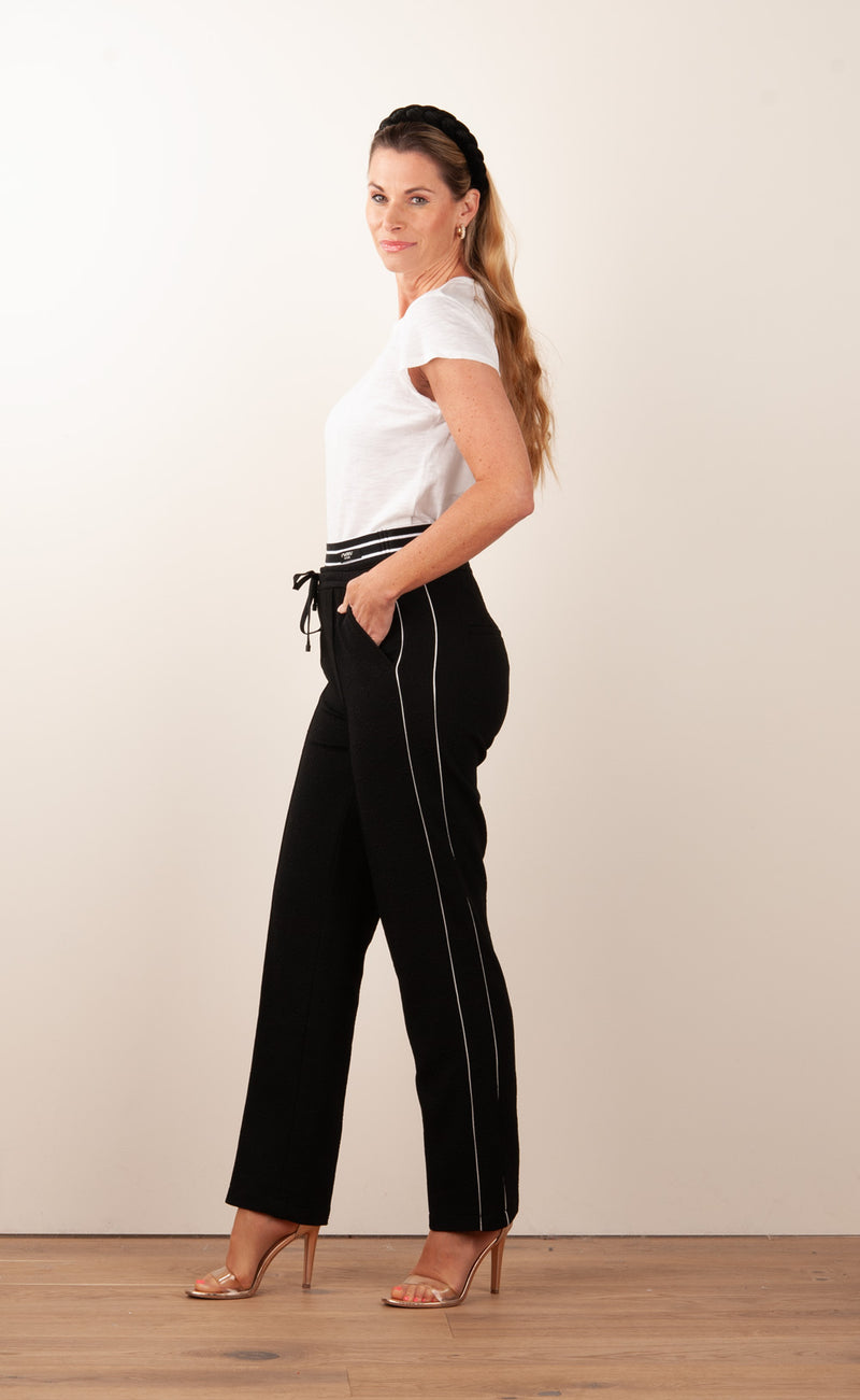 Hose „Ava Double Jogg“ Schwarz
