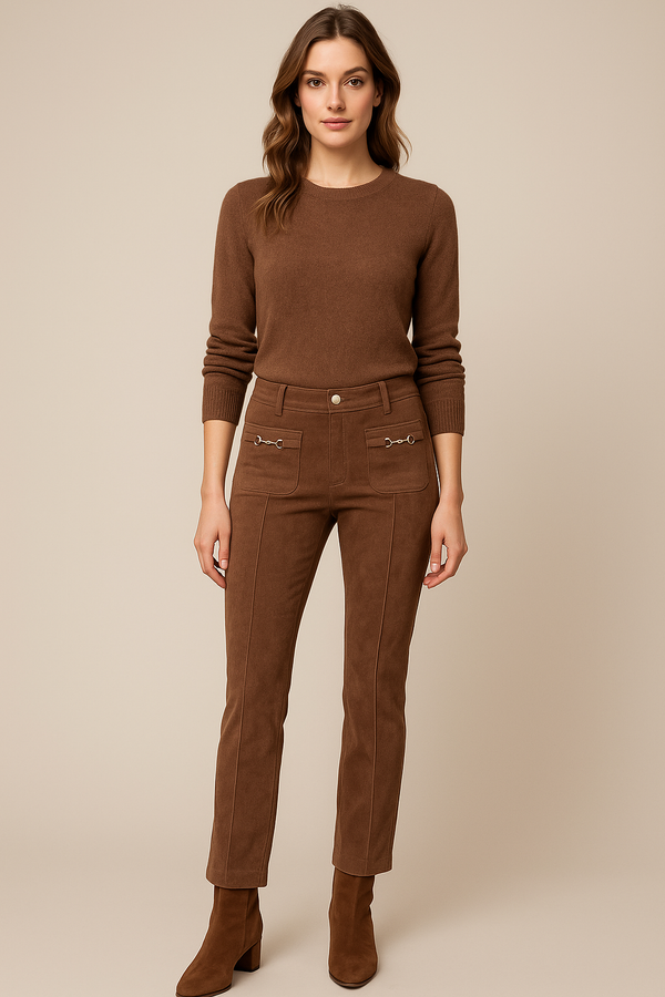 Hose „Farah Patched Pocket“ Braun