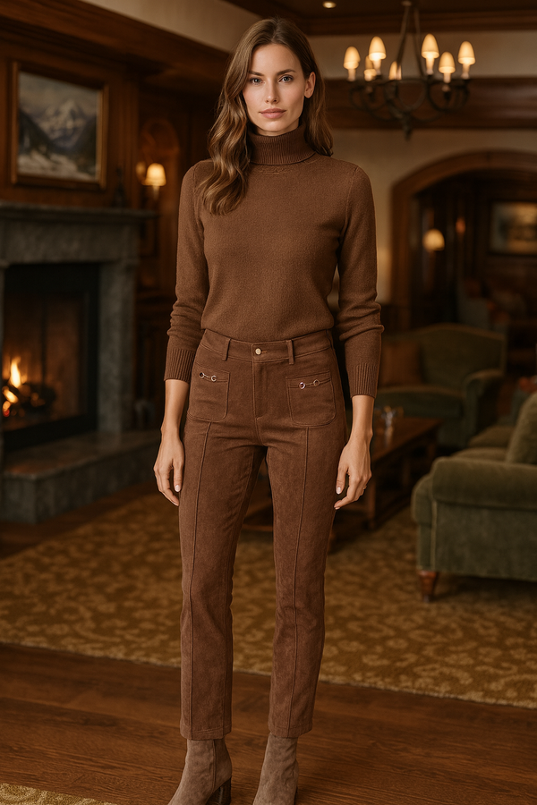 Hose „Farah Patched Pocket“ Braun