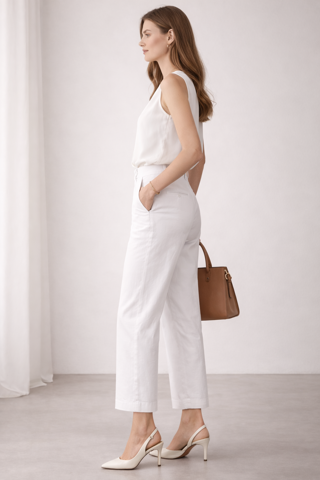 Leinenhose „California“ Weiß