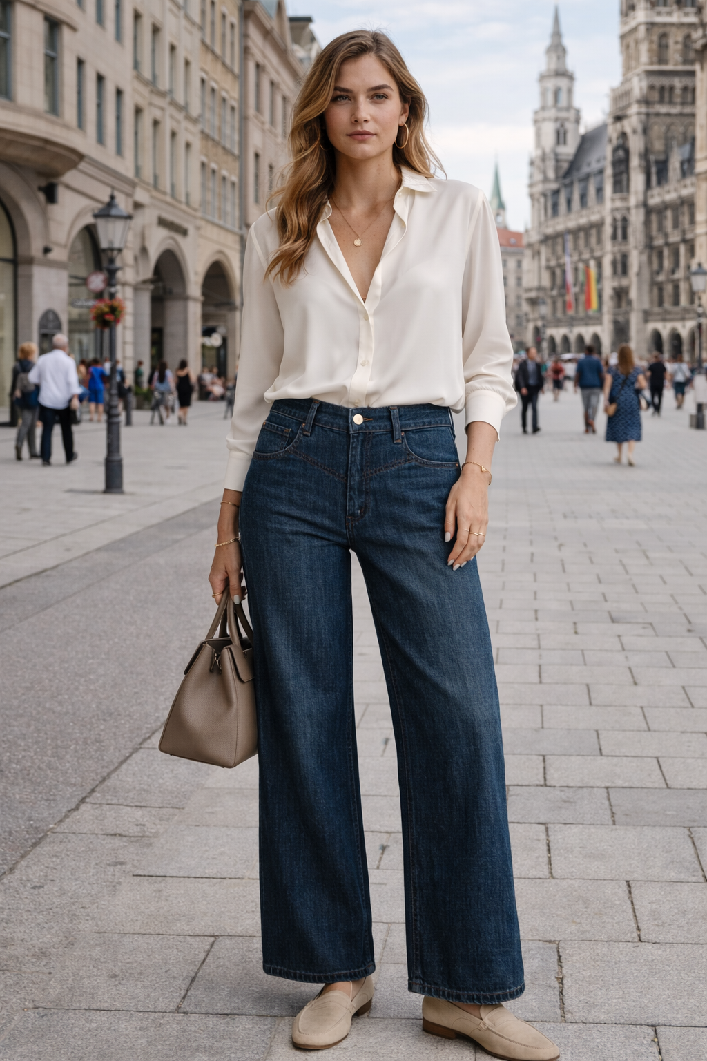 Jeans „Aimee“ Dunkelblau