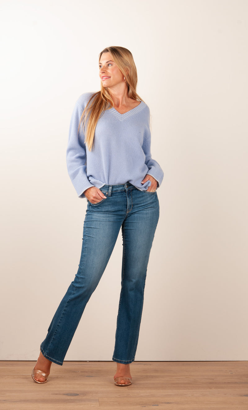Jeans „Paris Flared“ Blau