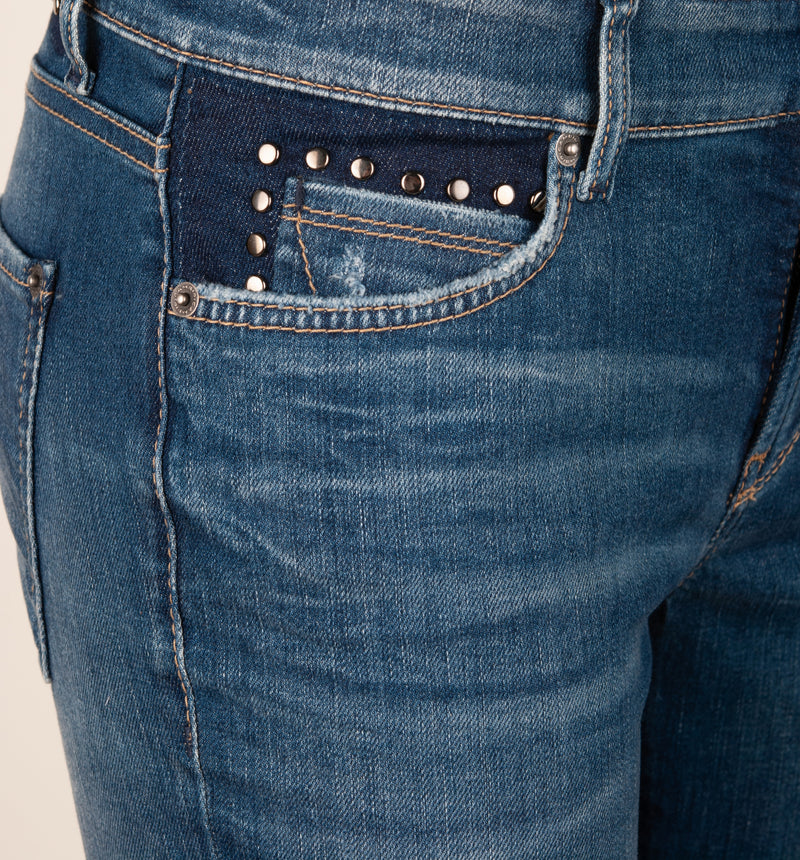 Jeans „Paris Flared“ Blau
