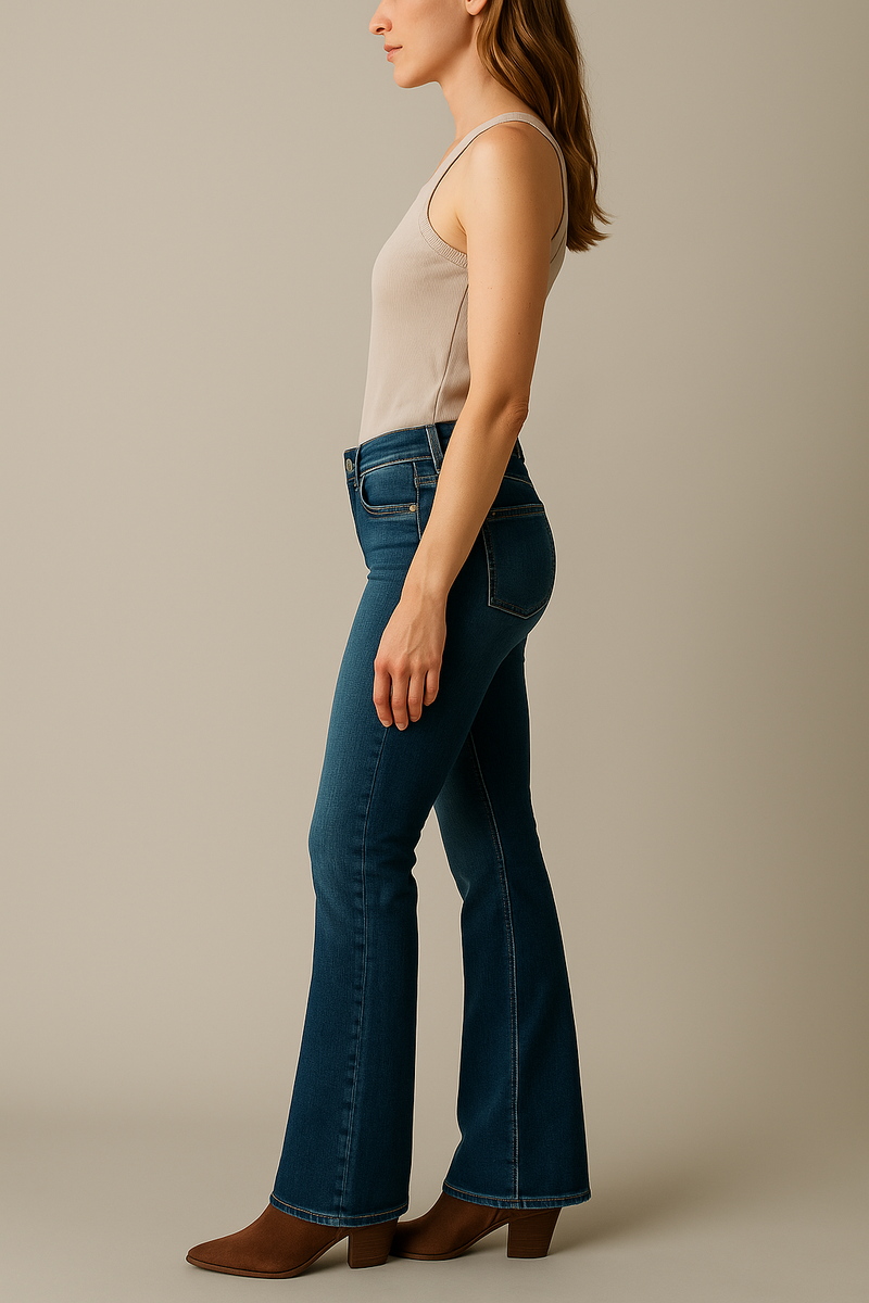 Jeans „Paris Flared“ Blau