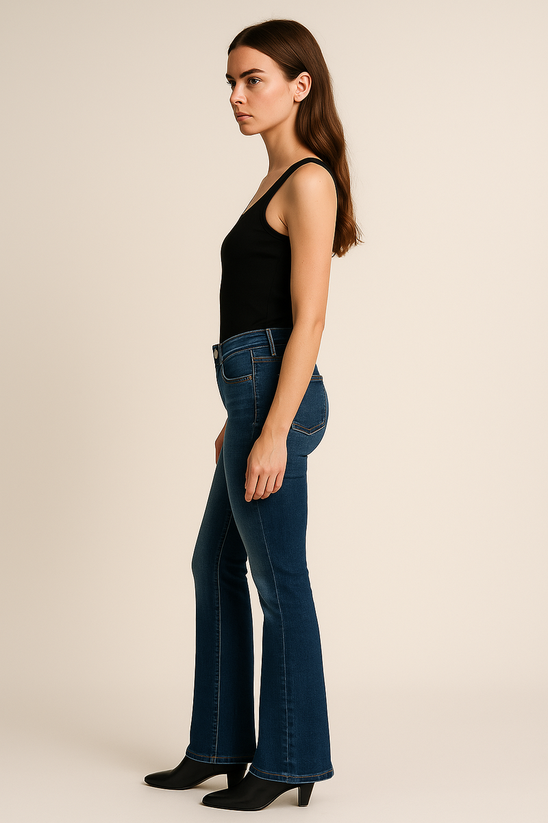 Jeans „Paris Flared“ Blau