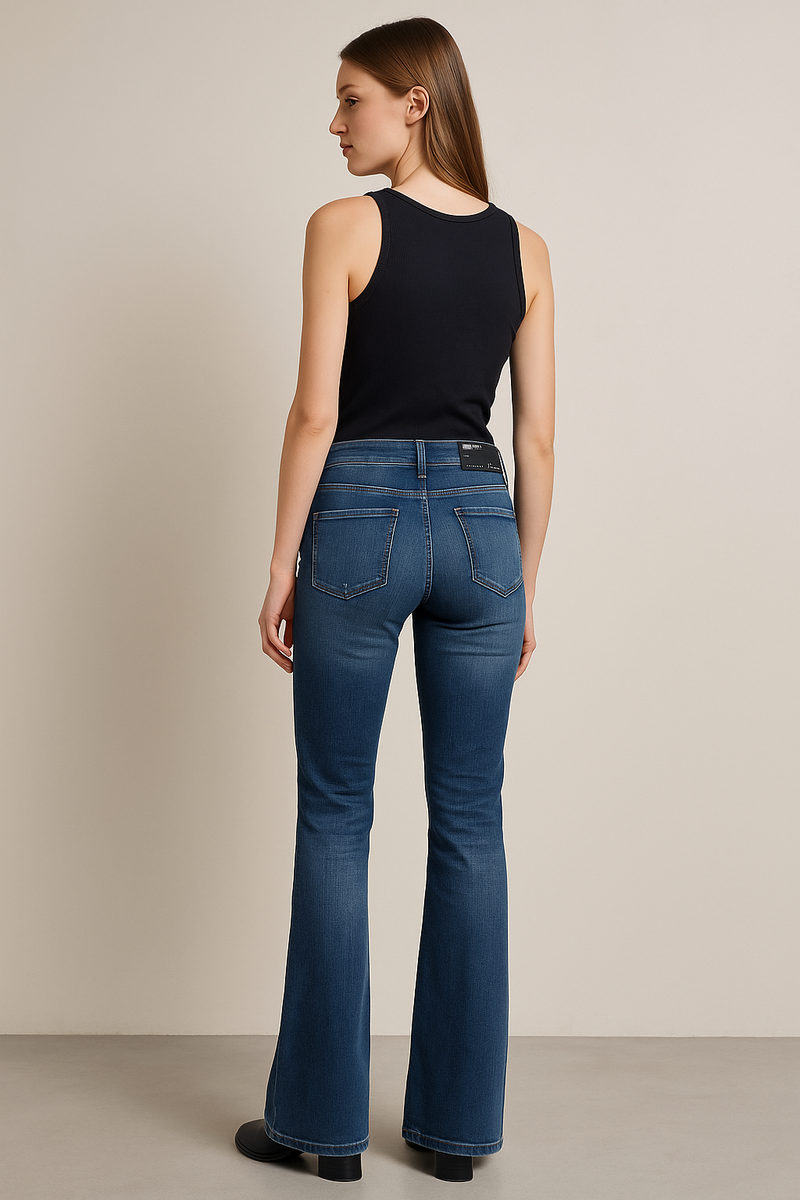 Jeans „Paris Flared“ Blau