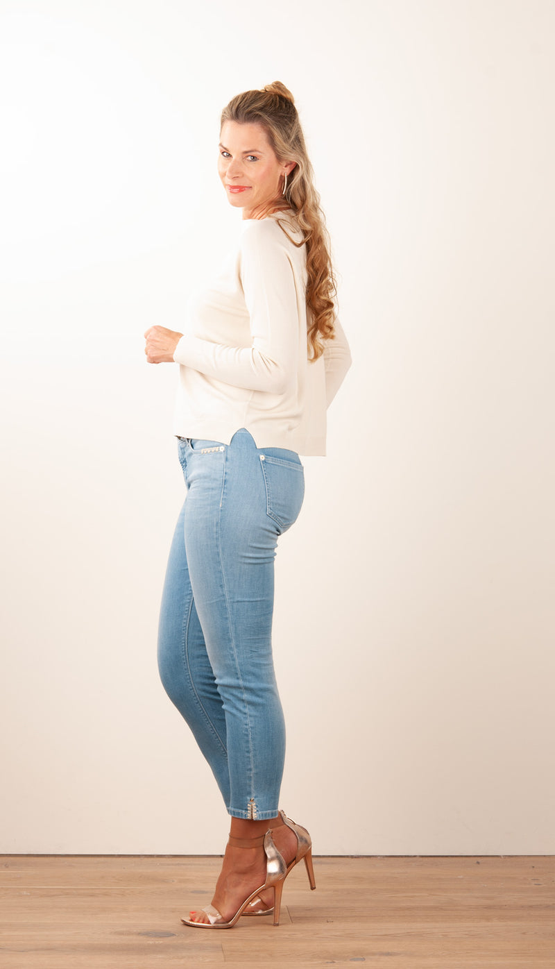 7/8 Jeans „Piper Short“ Blau