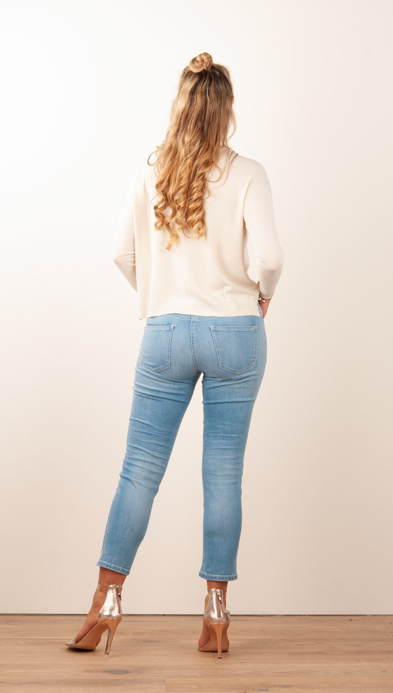 7/8 Jeans „Piper Short“ Blau