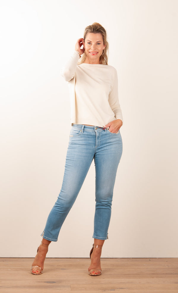 7/8 Jeans „Piper Short“ Blau