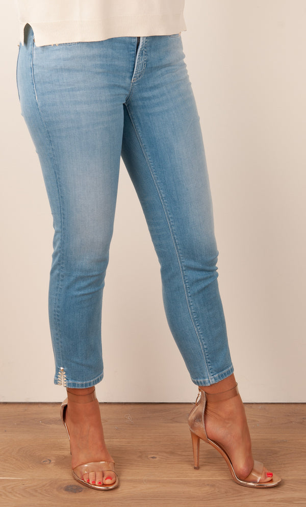 7/8 Jeans „Piper Short“ Blau