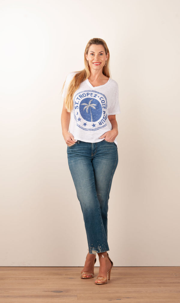 Jeans „Francesca“ Blau