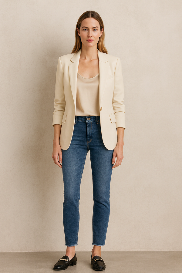 7/8 Jeans „Piper Cropped“ Blau