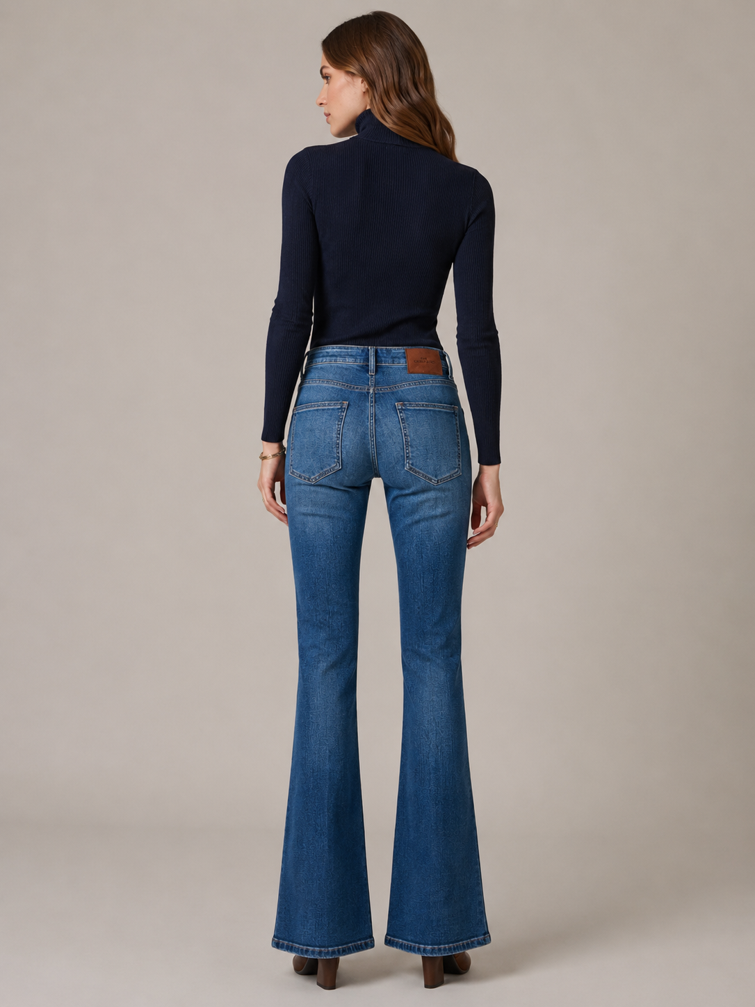 Jeans „Fabienne Pocket“ Mittelblaue Waschung