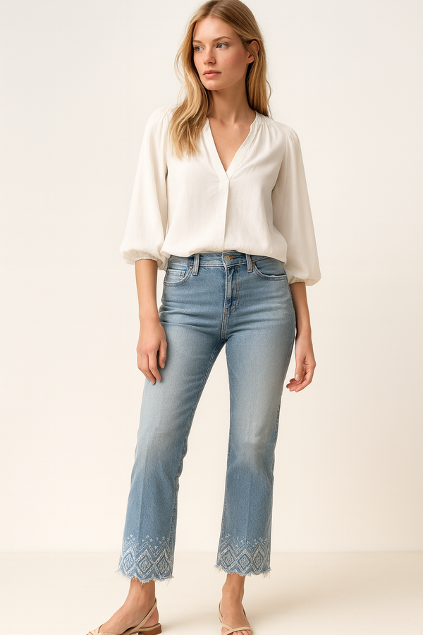 Jeans „Francesca“ Blau