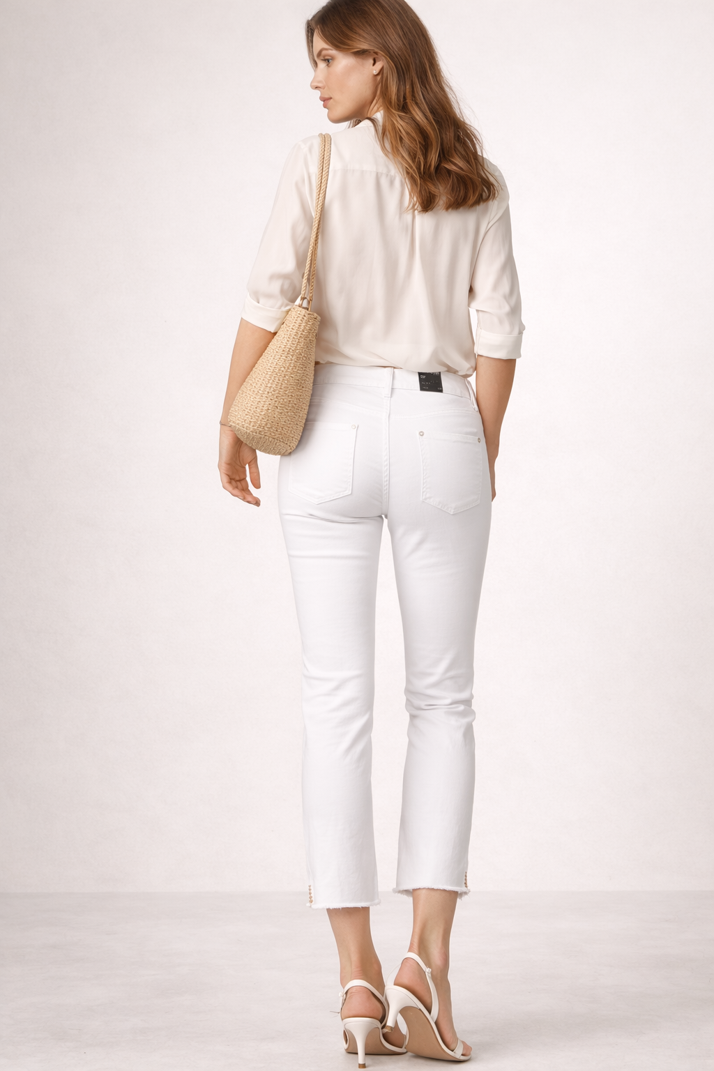 Jeans „Piper Short“ Weiß