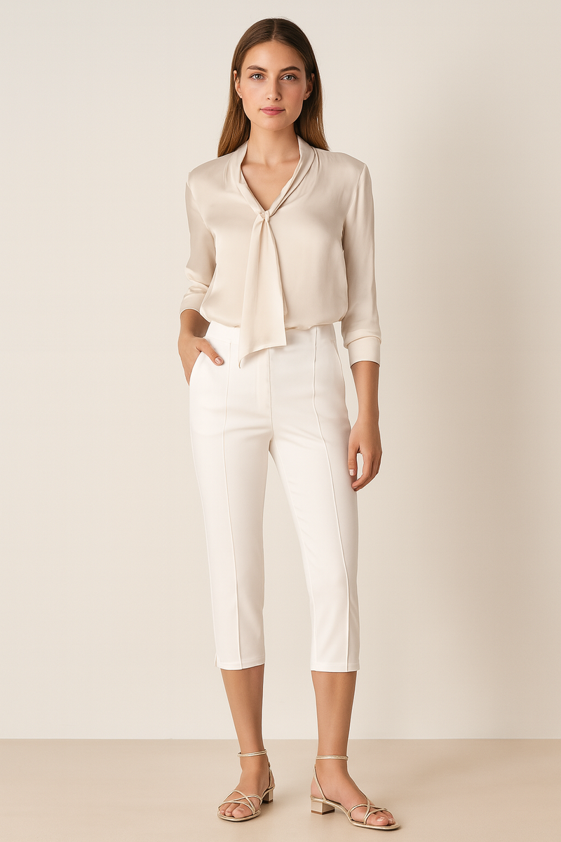 Hose „Rome Capri“ Weiß