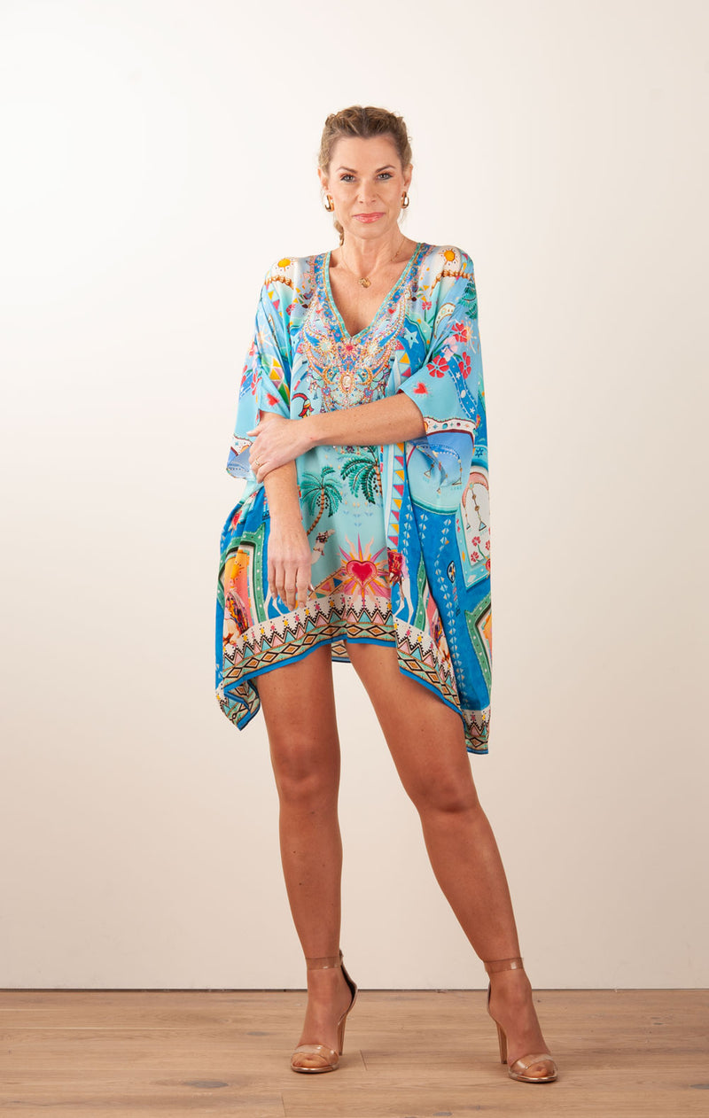Kleid Türkis | Multicolor