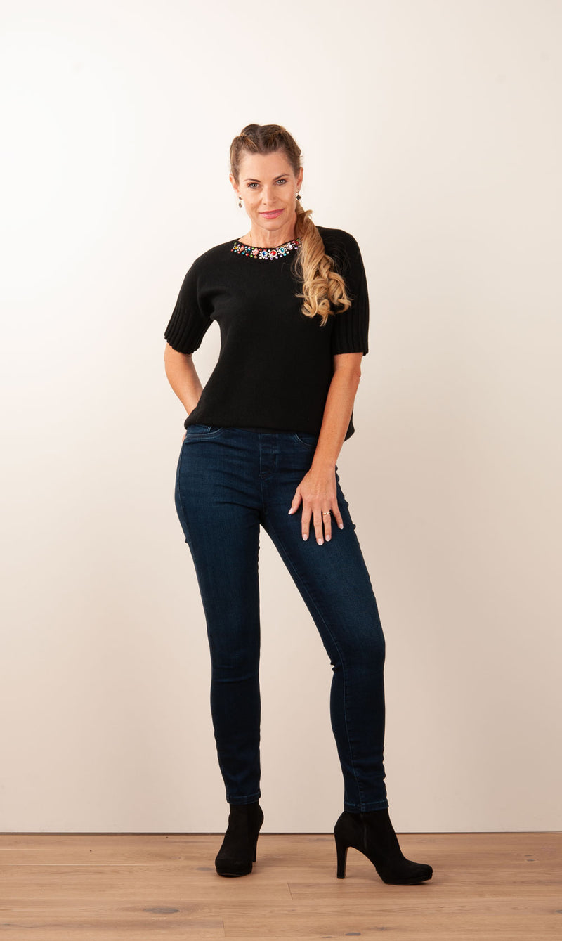 Pullover „Strass“ Schwarz