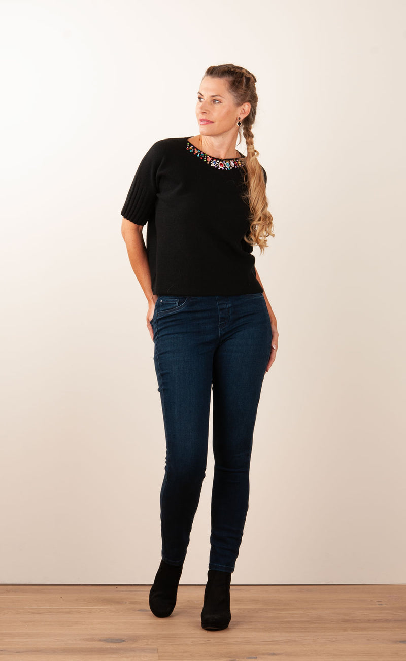 Pullover „Strass“ Schwarz