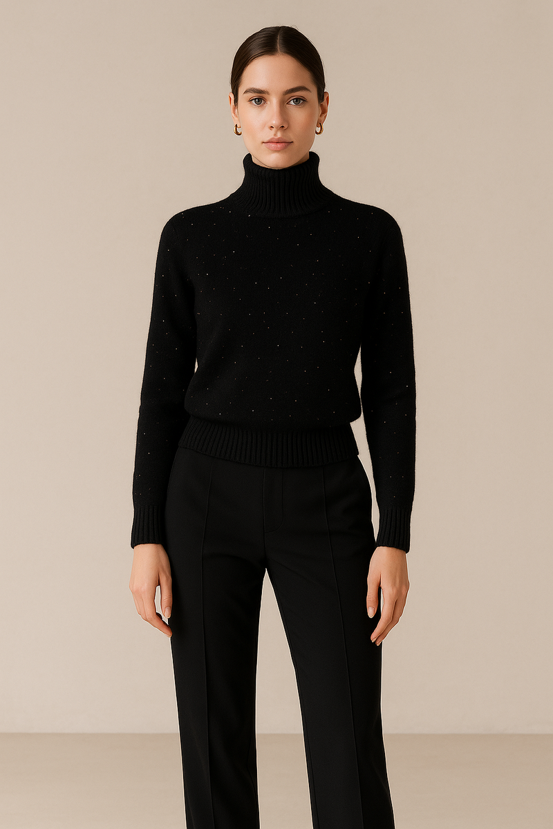 Pullover „Pailletten“ Schwarz