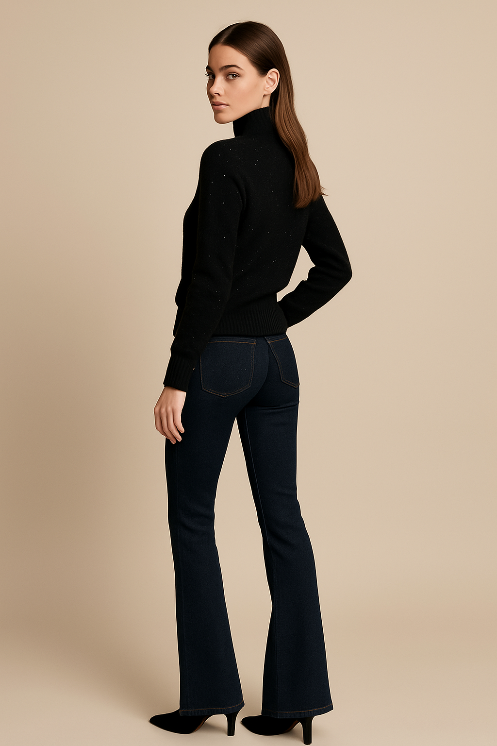 Pullover „Pailletten“ Schwarz