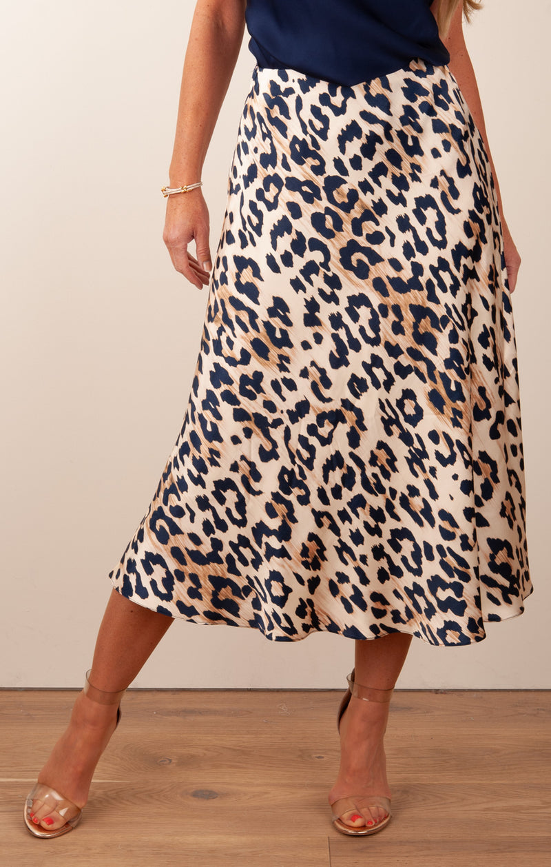 Rock „Leo“ Beige | Blau