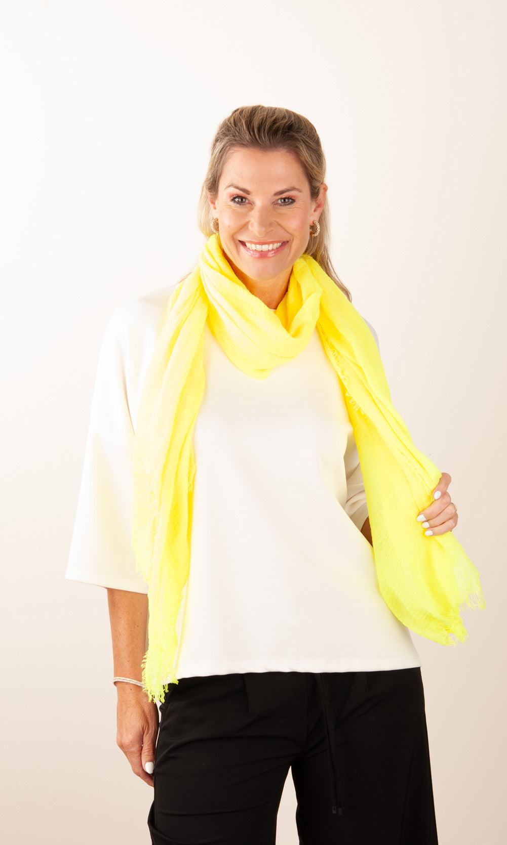 Schal Neongelb
