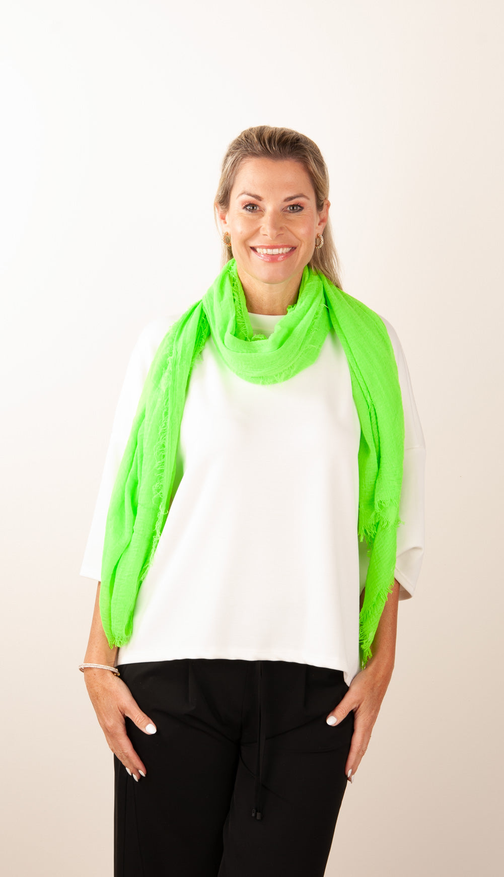 Schal Neongrün