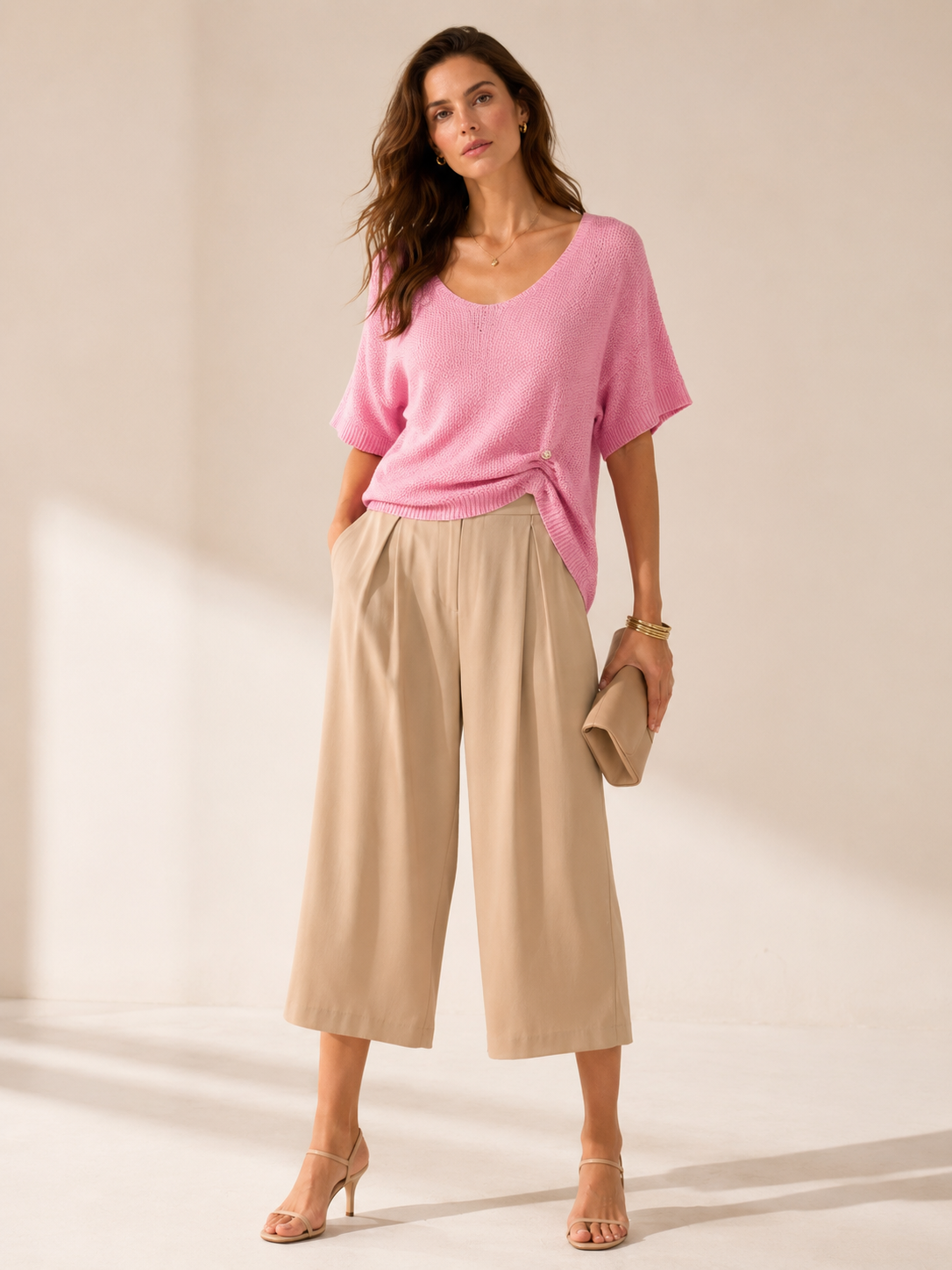 Strickshirt Rosa