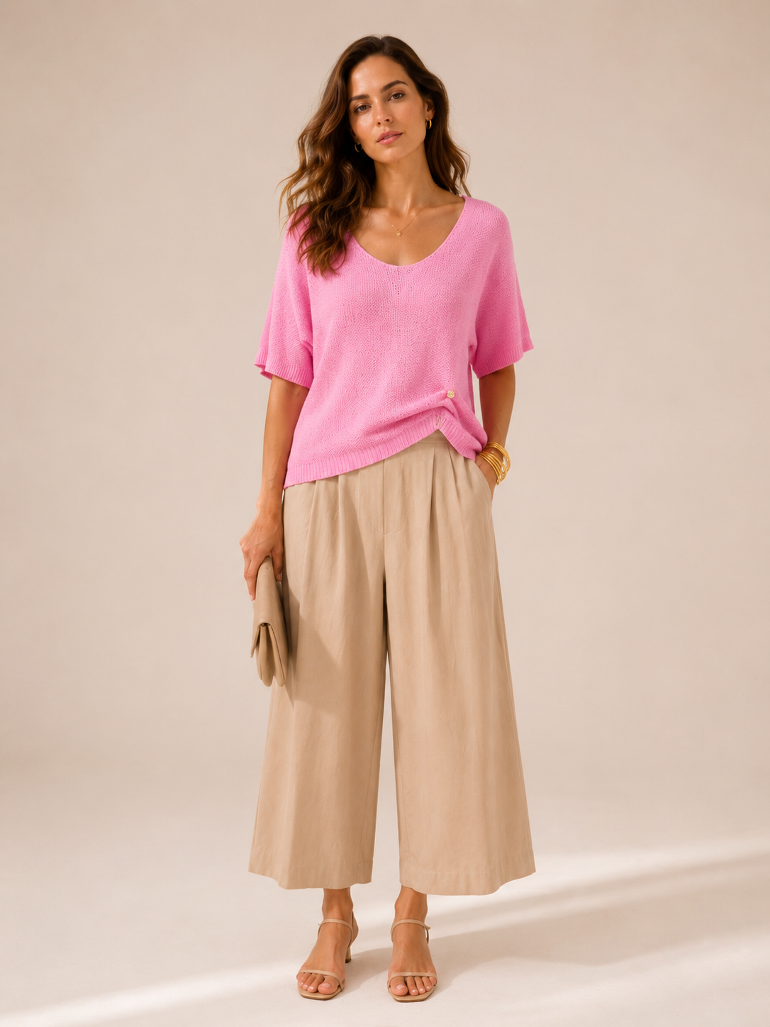 Strickshirt Rosa